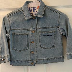 Zara x Disney Baby Mickey and Friends patch denim jacket